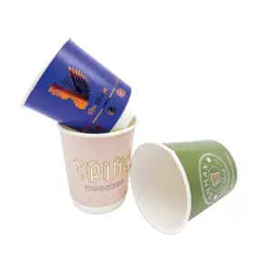 8 oz Double Wall Paper Cup dkb 8