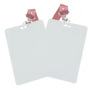 Durable PVC Name Badge Holder – 8 x 11.5 cm, 500 Micron BOS 938