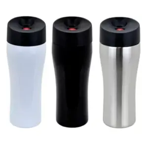 500 ml Button-Top Stainless Steel Thermos | Leak-Proof & Hygienic TM 5533