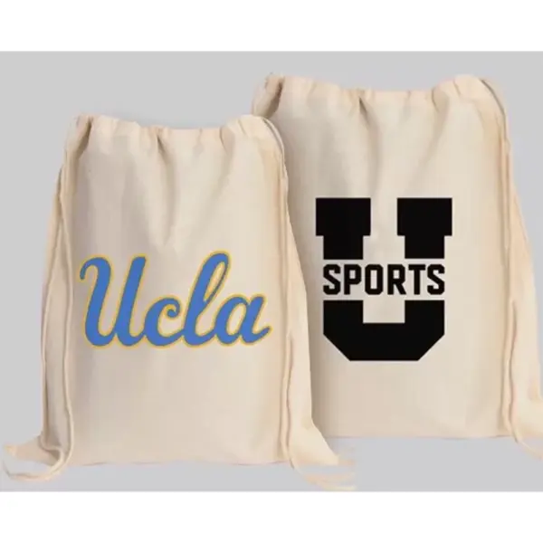 Soft Organic Cotton Drawstring Backpack STS 6