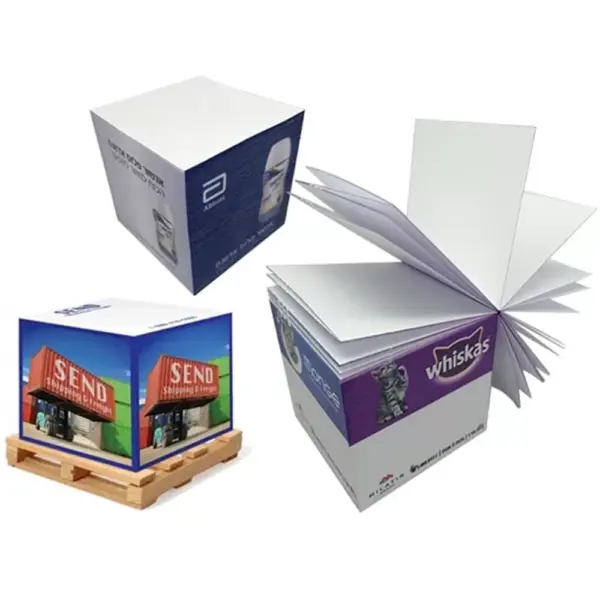 8x8x8 cm Cube Notepad BLK 022