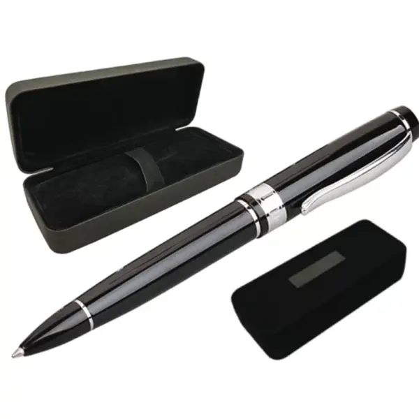 Twist-Action Metal Ballpoint Pen – Blue Ink, Boxed KS 1419