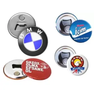 Magnetic Bottle Opener Button Badge MGA 401
