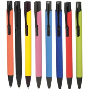 Metal Ballpoint Pen with Rubber Body BMK 1262 R