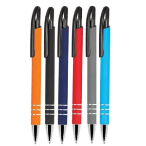 Metal Ballpoint Pen with Rubberized Body BMK 1441