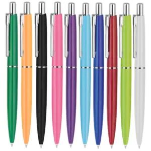 retractable plastic ballpoint pen- BPK 1136