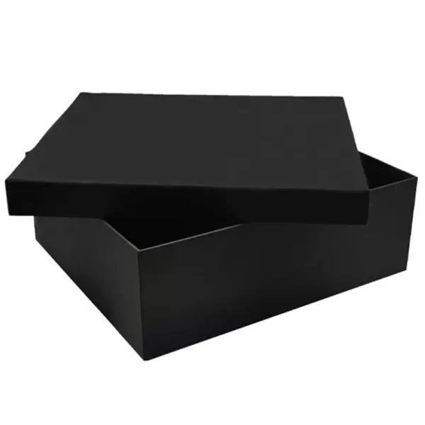 Rigid Laminated Cardboard Black Gift Set Boxes 25,5X28,5X9,8 cm KT 2825