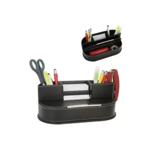 Faux Leather Desk Organizer – Memo Note Pad MS 4527