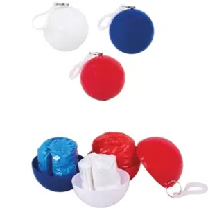 Disposable Raincoat – Promotional, with Plastic Case and Hanger BSM 8762