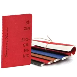 9x14 cm Thermo Leather Promotional Notebook IVORY DFT 1230