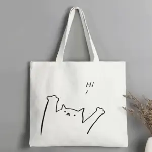 30x40 cm 140 gr Organic Cotton Canvas Bag  hme 1