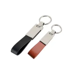 Metal Leather Keychain anh 5175