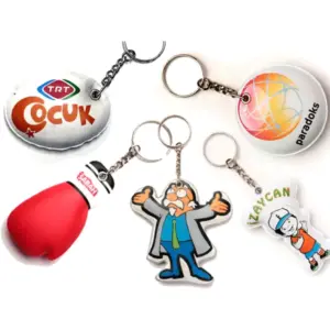 Puff Keychain Printed anh 1091