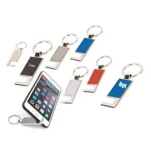 Metal Keychain with Phone Stand anh 5119